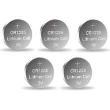 LuxeGem Yuma CR1225 Süper Lityum 3V 5’li Kart Düğme Pil