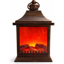 LuxeGem Dekoratif Ledli Şömine Lamba ALK4595