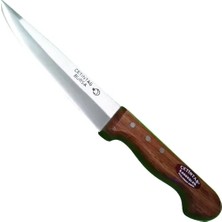 Karahanbey Bursa Kurban Kasap Bıçağı No:1, 14 Cm, Ahşap Gül Sap