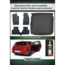 Yek Cars Opel Astra L 2026 Model Karbonlu Kauçuk Paspas Seti ve Üst Bagaj Havuzu