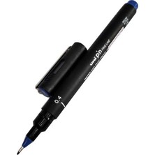 Uni-Ball Pin 0.4 Fine Line Akrilik Uçlu Kalem Teknik Çizim Kalemi Mavi PIN04-200 (12 Li Paket)