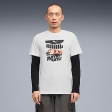 Puma Graphic Erkek Beyaz Tişört