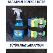 Baffhome Araç  Bagaj Düzenleyici  Araç Sabitleme Kemeri Bagaj İçi Dağınıklık Önleyici Bagaj Cırtlı Lastik