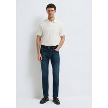 Mavi Marcus Mavi Premium Puslu Koyu Mavi Jean Pantolon 0035128946