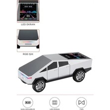 LuxeGem D68 Cyber Model Araba Tasarımlı Bluetooth Hoparlör 15W Güçlü Ses Rgb LED /tws/usb Beyaz