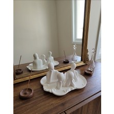 Decor Shops Iskandinav Tarzı Soyut Aile Figürü Dekoratif Aksesuar