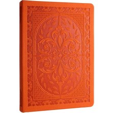 vj not defteri 14x20cm old book turuncu 80 gram 160 yaprak çizgili