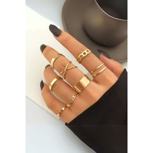 Senson Ayarlanabilir 10LU Yüzük Seti Kaliteli