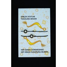 Hatıra Kutusu Gerçek Dostlar Yıldızlara Benzer - Arkadaş Şans Bilekliği