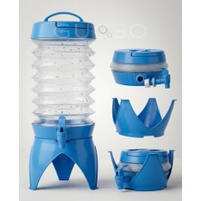 Gucso Portatif Su Sebili, Kamp & Piknik Soğuk Içecek Sebili, Katlanabilir, Taşınabilir