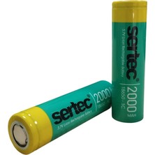 Marsilyan 18650 3.7V 2000 Mah 1c Li-Ion Şarjlı Pil