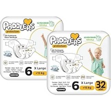 SHC4200 Paddlers Protection Bebek Bezi 6 Numara X-Large 64 Adet (15+Kg) 2'li Set