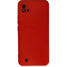 Eco Port Realme C11 2021 Kılıf Nano Içi Kadife Silikon - Kırmızı