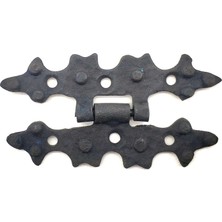 Marsilyan Antika Tarz Dekoratif Pirinç Yıldız Menteşe - 84X44 Mm, Oksit