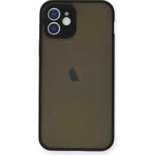 SHC4200 Iphone 12 Mini Kılıf Montreal Silikon Kapak - Siyah