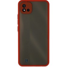 Senka Realme C11 2021 Kılıf Montreal Silikon Kapak - Kırmızı