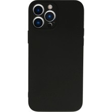 Senka Iphone 13 Pro Kılıf Nano Içi Kadife Silikon - Siyah