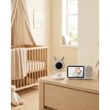 Poebgo Family's Bebek Kamerası Karşılıklı Konuşma Rgb Işık Gece Görüşü ve Sıcaklık Alarmı