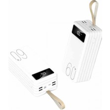 MiraLive Powerbank 60.000 Mah Taşınabilir Şarj Hızlı El Fenerli Dijital Göstergeli