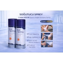 Tuba Toptaş Soğutucu Sprey 400 ml 2 Adet Sporcu Soğuk Kompres Spreyi