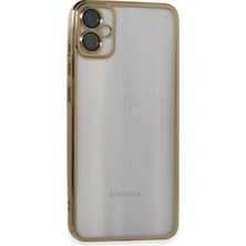 Eco Port Samsung Galaxy A05 Kılıf Razer Lensli Silikon - Gold