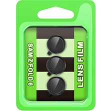 Eco Port Samsung Galaxy Z Fold 6 Raze Metal Kamera Lens - Siyah
