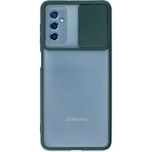 Eco Port Samsung Galaxy M52 5g Kılıf Palm Buzlu Kamera Sürgülü Silikon - Yeşil