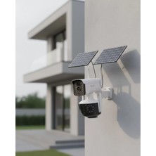 Venüs Shopping Çoklu Lensli 9mp Solar Ip Kamera Uzaktan Izleme ve Alarm Bildirimli