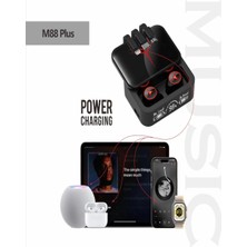 Bukrem Store Time&tech M88PLUS Bluetooth 5.2 Kablosuz Kulak Içi Kulaklık Siyah