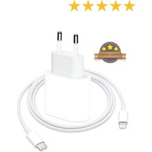 Bukrem Store Apple Uyumlu iPhone Tüm Serilere 20W Hızlı Şarj Seti Adaptör ve Type C Kablosu 7 8 x 11 12 13 14 Plus Pro