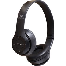 Bukrem Store Favors Wireless P47 Bluetooth Kulak Üstü Kulaklık Siyah