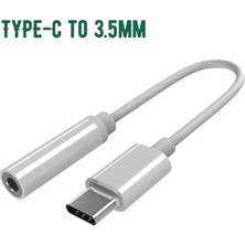 Bukrem Store Type-C To Aux 3.5mm Kulaklık Çevirici Dönüştürücü Siyah