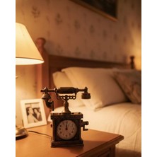 Bi Seyyar ZN8808B Telefon Şeklinde Çalar Saat Bronz