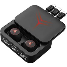 Bukrem Store M88 Tws 3 Kablo Şarj Kutusu Ile Kablosuz Bluetooth Kulaklık LED Ekran Mic Ile M88 Earbuds E