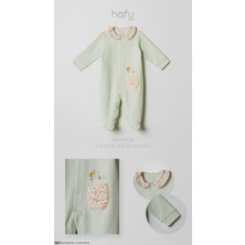 Hafy Baby Çiçek Yakalı, Patikli, Arı Nakışlı Kız Bebek Tulumu