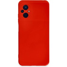 Senka Poco M5 Kılıf Nano Içi Kadife Silikon - Kırmızı