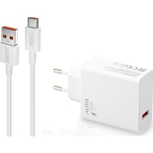 Bukrem Store ARS-CH37 120W USB To Type C Yüksek Hızlı Şarj Aleti Seti