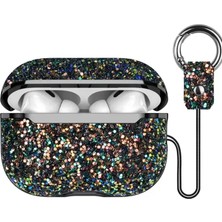 TKÇ Ieg™  Airpods 3 (3.nesil) Bright Simli Airpods Kapak - Siyah