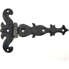 Senka Antika Tarz Dekoratif Pirinç Kuyruklu Kelebek Menteşe - 94X147 Mm, Oksit