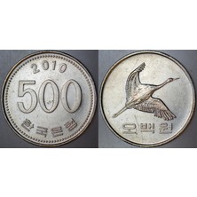 Banknoting Güney Kore 500 Won 2010 Japon Turnası Görselli.