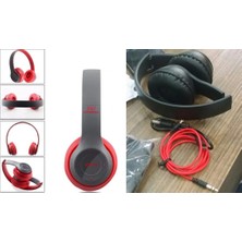 Bukrem Store Azr P47 Katlanalabilir Bluetooth 4.2+Edr Kulak Üstü Kulaklık Kırmızı