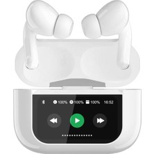 Bukrem Store Wearfitpro A11 Pro Anc Enc Dokunmatik Ekranlı Bluetooth Kulaklık Beyaz