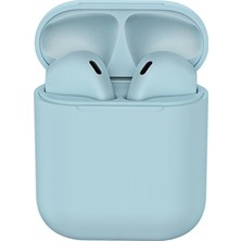 Bukrem Store Favors I12 Dokunmatik Bluetooth Kulak Içi Kulaklık Mavi