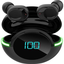 Bukrem Store Tws Breathing Light Y80 Kablosuz Bluetooth Kulaklık 5.1 Kulak Içi Black Siyah