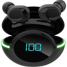 Bukrem Store Byconners Y80 Tws Bluetooth 5.1 Stereo Kablosuz Kulak Içi Kulaklık Siyah
