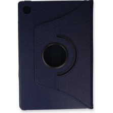Senka Samsung Galaxy Tab A9 Plus Kılıf 360 Tablet Deri Kılıf - Lacivert