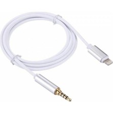 Bukrem Store Lightning To Aux Dönüştürücü Kablo Apple Uyumlu iPhone Aux 3.5 mm