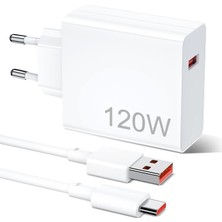 Bukrem Store Apera MT24 Xiaomi Mi Ile Uyumlu 120W Turbo Hızlı Şarj Aleti Kablo Dahil