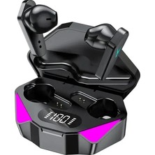 Bukrem Store Lasonstiges Siyah X15 Tws Oyun Kulakiçi Kablosuz Bluetooth Kulaklık Mic Bas Ses Ses Konumlandırma Oyuncu Için 9d Stereo Müzik Hifi Kulaklık 1m