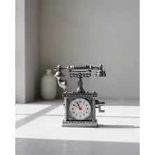 Poebgo Family's N8808B Telefon Şeklinde Çalar Saat Gümüş